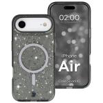 Carcasa Bizon SparklO cu MagSafe compatibila cu iPhone 17 Air, Glitter Black 3 - lerato.ro