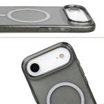 Carcasa Bizon SparklO cu MagSafe compatibila cu iPhone 17 Air, Glitter Black 6 - lerato.ro