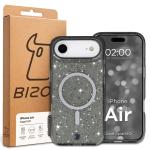Carcasa Bizon SparklO cu MagSafe compatibila cu iPhone 17 Air, Glitter Black 7 - lerato.ro