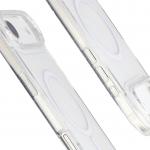 Carcasa Bizon SparklO cu MagSafe compatibila cu iPhone 17 Air, Glitter Clear 5 - lerato.ro
