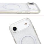 Carcasa Bizon SparklO cu MagSafe compatibila cu iPhone 17 Air, Glitter Clear 6 - lerato.ro