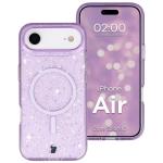 Carcasa Bizon SparklO cu MagSafe compatibila cu iPhone 17 Air, Glitter Purple 3 - lerato.ro