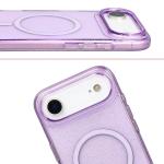 Carcasa Bizon SparklO cu MagSafe compatibila cu iPhone 17 Air, Glitter Purple 6 - lerato.ro