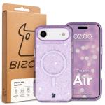 Carcasa Bizon SparklO cu MagSafe compatibila cu iPhone 17 Air, Glitter Purple 7 - lerato.ro