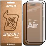 Set 2 folii sticla securizata Bizon Glass Matte Duo compatibile cu iPhone 17 Air, Negru 2 - lerato.ro