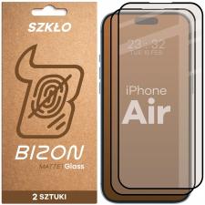 Set 2 folii sticla securizata Bizon Glass Matte Duo compatibile cu iPhone 17 Air, Negru