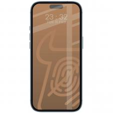 Folie sticla securizata Bizon Glass Matte compatibila cu iPhone 17 Air, Negru
