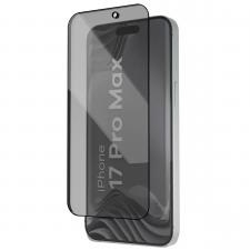 Set 2 folii sticla securizata Bizon Glass Aplikator Shadow Privacy, Kit montare inclus, compatibile cu iPhone 17 Pro Max, Negru