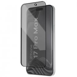 Folie sticla securizata Bizon Glass Aplikator Shadow Privacy, Kit montare inclus, compatibila cu iPhone 17 Pro Max, Negru