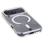 Carcasa Bizon SparklO cu MagSafe compatibila cu iPhone 17 Pro, Glitter Clear 4 - lerato.ro