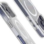 Carcasa Bizon SparklO cu MagSafe compatibila cu iPhone 17 Pro, Glitter Clear 5 - lerato.ro