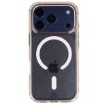 Carcasa Bizon SparklO cu MagSafe compatibila cu iPhone 17 Pro, Glitter Light Orange 2 - lerato.ro