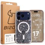Carcasa Bizon SparklO cu MagSafe compatibila cu iPhone 17 Pro, Glitter Light Orange 7 - lerato.ro