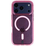 Carcasa Bizon SparklO cu MagSafe compatibila cu iPhone 17 Pro, Glitter Pink 2 - lerato.ro