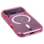 Carcasa Bizon SparklO cu MagSafe compatibila cu iPhone 17 Pro, Glitter Pink 4 - lerato.ro