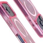 Carcasa Bizon SparklO cu MagSafe compatibila cu iPhone 17 Pro, Glitter Pink 5 - lerato.ro