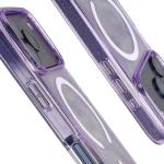 Carcasa Bizon SparklO cu MagSafe compatibila cu iPhone 17 Pro, Glitter Purple 5 - lerato.ro