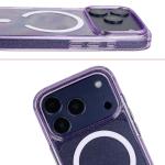 Carcasa Bizon SparklO cu MagSafe compatibila cu iPhone 17 Pro, Glitter Purple 6 - lerato.ro