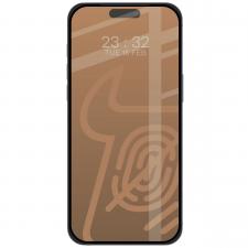 Folie sticla securizata Bizon Glass Matte compatibila cu iPhone 17 Pro, Negru