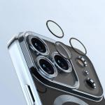 Carcasa cu protectie pentru camera Bizon GuardO cu MagSafe compatibila cu iPhone 17 Pro, Transparent / Albastru 4 - lerato.ro
