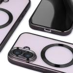 Carcasa cu protectie pentru camera Bizon GuardO cu MagSafe compatibila cu iPhone 17, Transparent / Negru 5 - lerato.ro