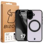 Carcasa cu protectie pentru camera Bizon GuardO cu MagSafe compatibila cu iPhone 17, Transparent / Negru 6 - lerato.ro