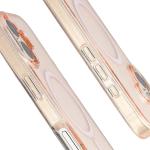 Carcasa Bizon SparklO cu MagSafe compatibila cu iPhone 17, Glitter Orange 5 - lerato.ro