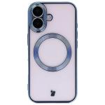 Carcasa cu protectie pentru camera Bizon GuardO cu MagSafe compatibila cu iPhone 17, Transparent / Albastru 2 - lerato.ro