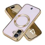 Carcasa cu protectie pentru camera Bizon GuardO cu MagSafe compatibila cu iPhone 17, Clear / Gold 3 - lerato.ro