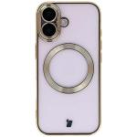 Carcasa cu protectie pentru camera Bizon GuardO cu MagSafe compatibila cu iPhone 17, Clear / Gold 2 - lerato.ro