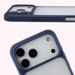 Carcasa Bizon Angelo compatibila cu iPhone 17 Pro Max, Transparent / Albastru 4 - lerato.ro