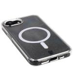 Carcasa Bizon SparklO cu MagSafe compatibila cu iPhone 17e / 16e, Glitter Clear 4 - lerato.ro