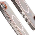 Carcasa Bizon SparklO cu MagSafe compatibila cu iPhone 17e / 16e, Glitter Orange 5 - lerato.ro
