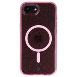 Carcasa Bizon SparklO cu MagSafe compatibila cu iPhone 17e / 16e, Glitter Pink 2 - lerato.ro