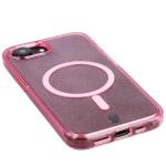 Carcasa Bizon SparklO cu MagSafe compatibila cu iPhone 17e / 16e, Glitter Pink 4 - lerato.ro