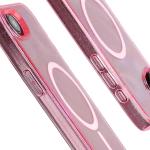 Carcasa Bizon SparklO cu MagSafe compatibila cu iPhone 17e / 16e, Glitter Pink 5 - lerato.ro