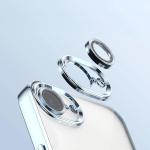 Carcasa cu protectie pentru camera Bizon GuardO cu MagSafe compatibila cu iPhone 17e / 16e, Transparent / Albastru 4 - lerato.ro
