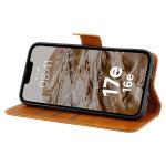 Husa flip cover Bizon Pocket compatibila cu iPhone 17e / 16e, Maro 6 - lerato.ro