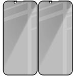 Set 2 folii sticla securizata Bizon Edge Shadow Duo Privacy compatibile cu iPhone 17e, Negru 5 - lerato.ro