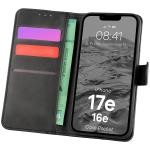 Husa flip cover Bizon Pocket compatibila cu iPhone 17e / 16e, Negru 3 - lerato.ro