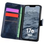 Husa flip cover Bizon Pocket compatibila cu iPhone 17e / 16e, Navy Blue 3 - lerato.ro