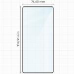Set 2 folii sticla securizata Bizon Glass Aplikator, Kit montare inclus, compatibile cu iPhone 17 Pro Max, Negru 3 - lerato.ro