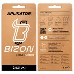 Set 2 folii sticla securizata Bizon Glass Aplikator, Kit montare inclus, compatibile cu iPhone 17 Pro Max, Negru 8 - lerato.ro