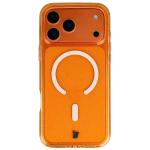 Carcasa Bizon SparklO cu MagSafe compatibila cu iPhone 17 Pro Max, Glitter Orange 2 - lerato.ro