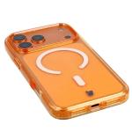 Carcasa Bizon SparklO cu MagSafe compatibila cu iPhone 17 Pro Max, Glitter Orange 4 - lerato.ro