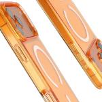Carcasa Bizon SparklO cu MagSafe compatibila cu iPhone 17 Pro Max, Glitter Orange 5 - lerato.ro