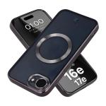 Carcasa cu protectie pentru camera Bizon GuardO cu MagSafe compatibila cu iPhone 17e / 16e, Transparent / Negru 3 - lerato.ro