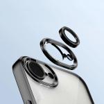 Carcasa cu protectie pentru camera Bizon GuardO cu MagSafe compatibila cu iPhone 17e / 16e, Transparent / Negru 4 - lerato.ro