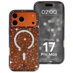 Carcasa Bizon SparklO cu MagSafe compatibila cu iPhone 17 Pro Max, Glitter Black 3 - lerato.ro