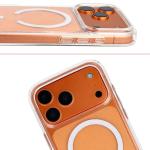 Carcasa Bizon SparklO cu MagSafe compatibila cu iPhone 17 Pro Max, Glitter Clear 6 - lerato.ro